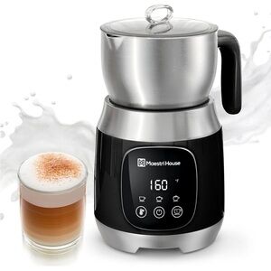 Maestri House DualFro 600 Smart Milk Frother & Warmer 21oz NEW